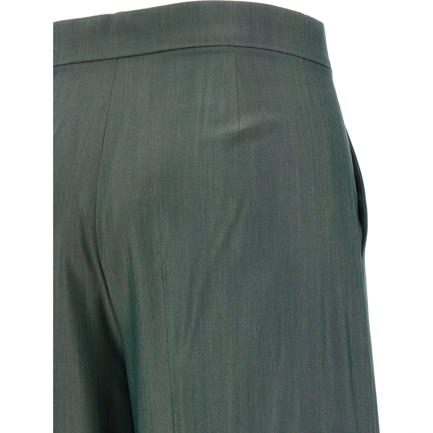 Bicolor Virgin Wool Casual Pants