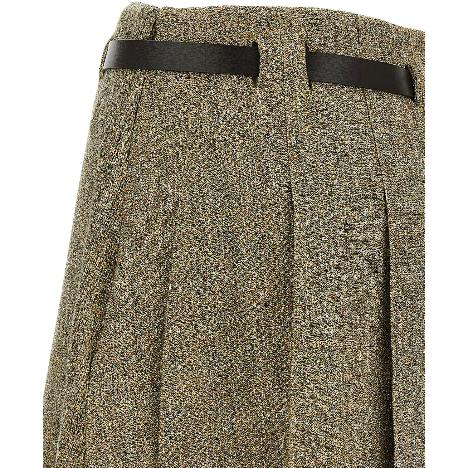 Multicolor Linen Long Skirt