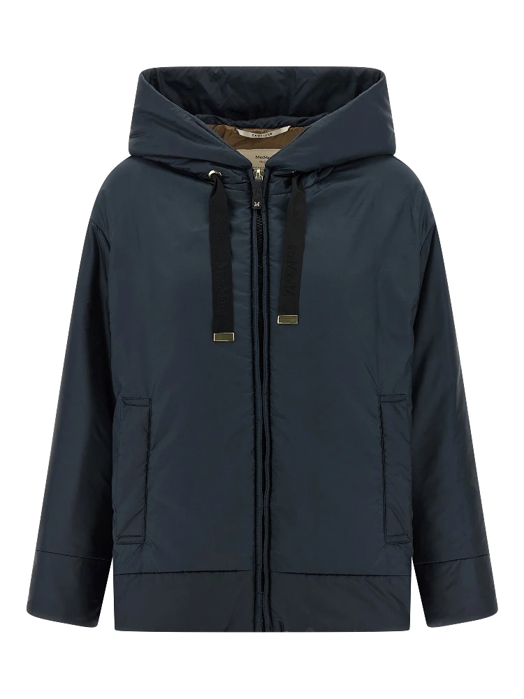 Blue Polyester Shell Jacket