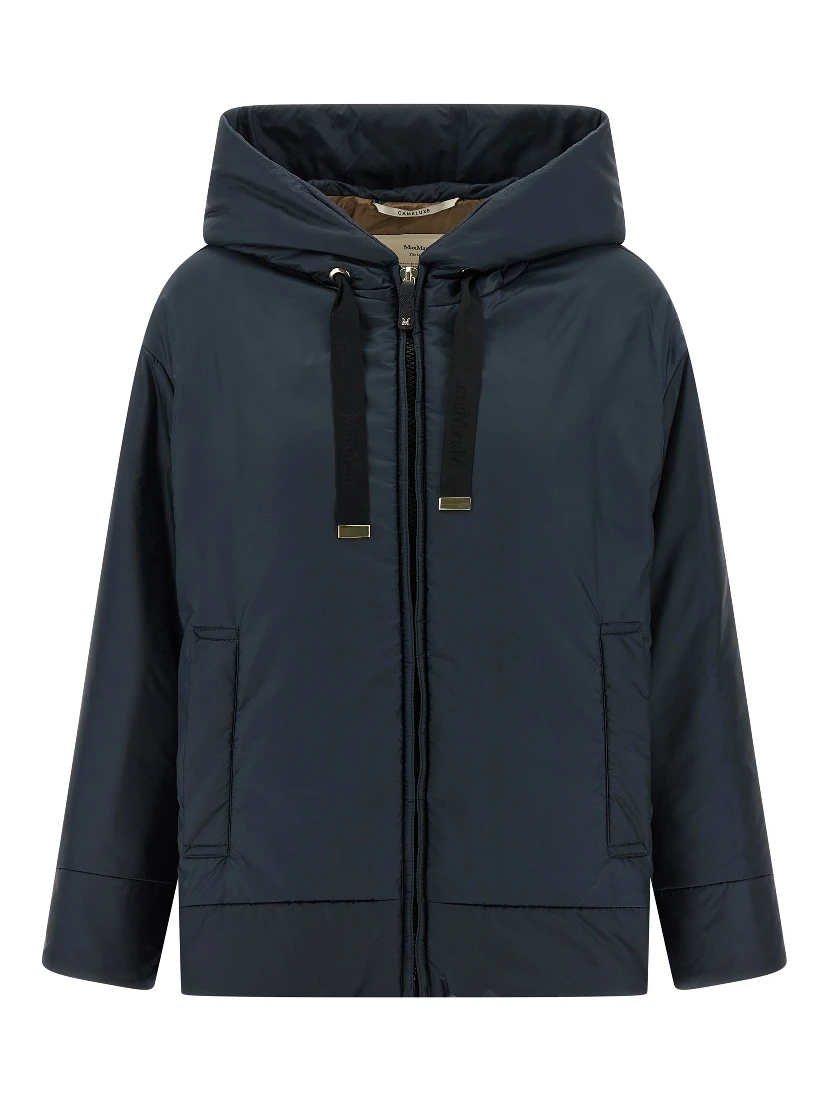 Blue Polyester Shell Jacket