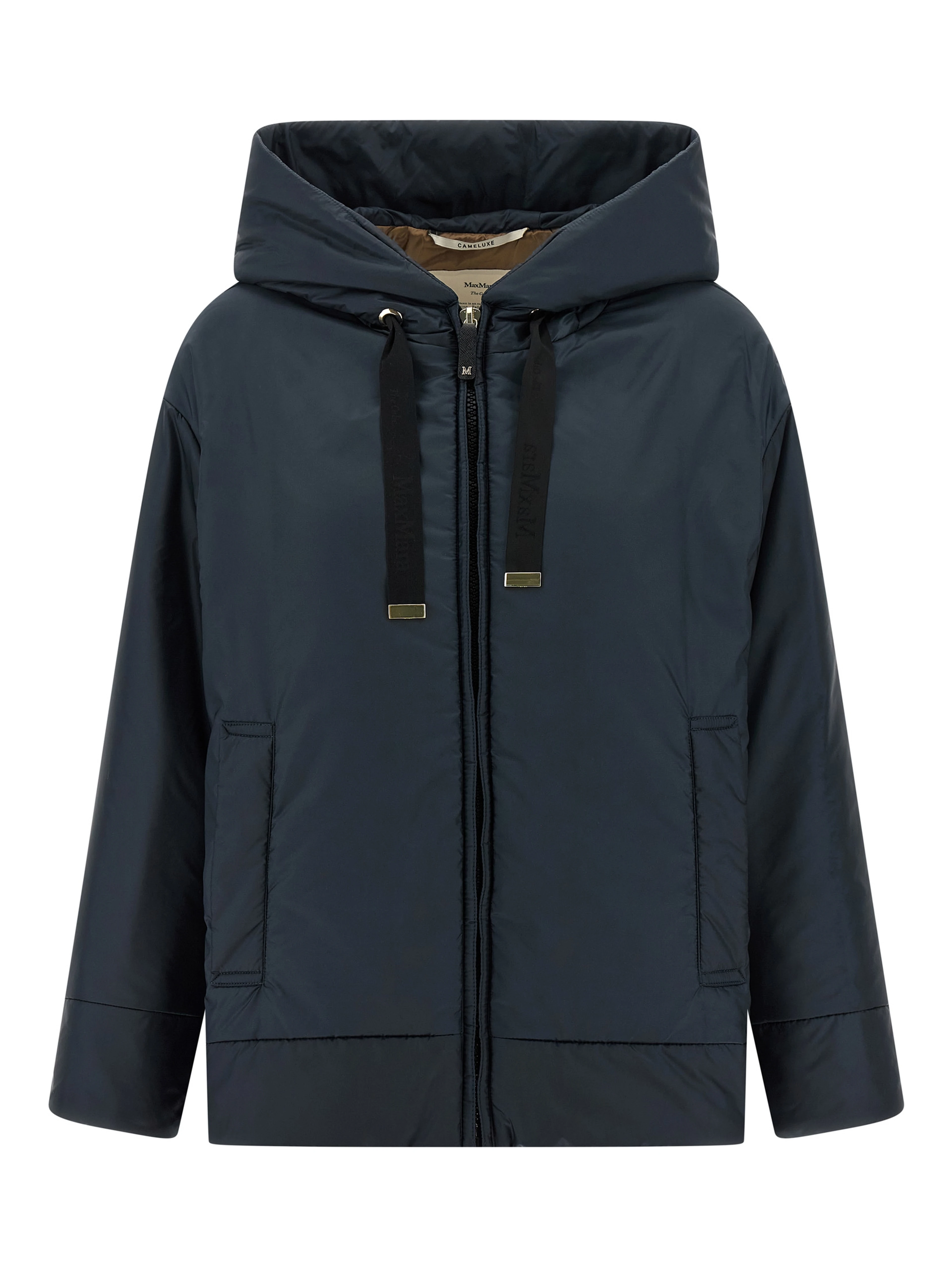 Blue Polyester Shell Jacket