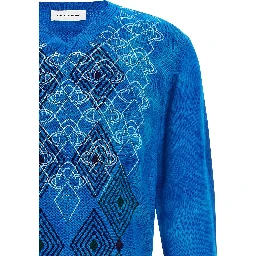 Blue Wool Cardigan