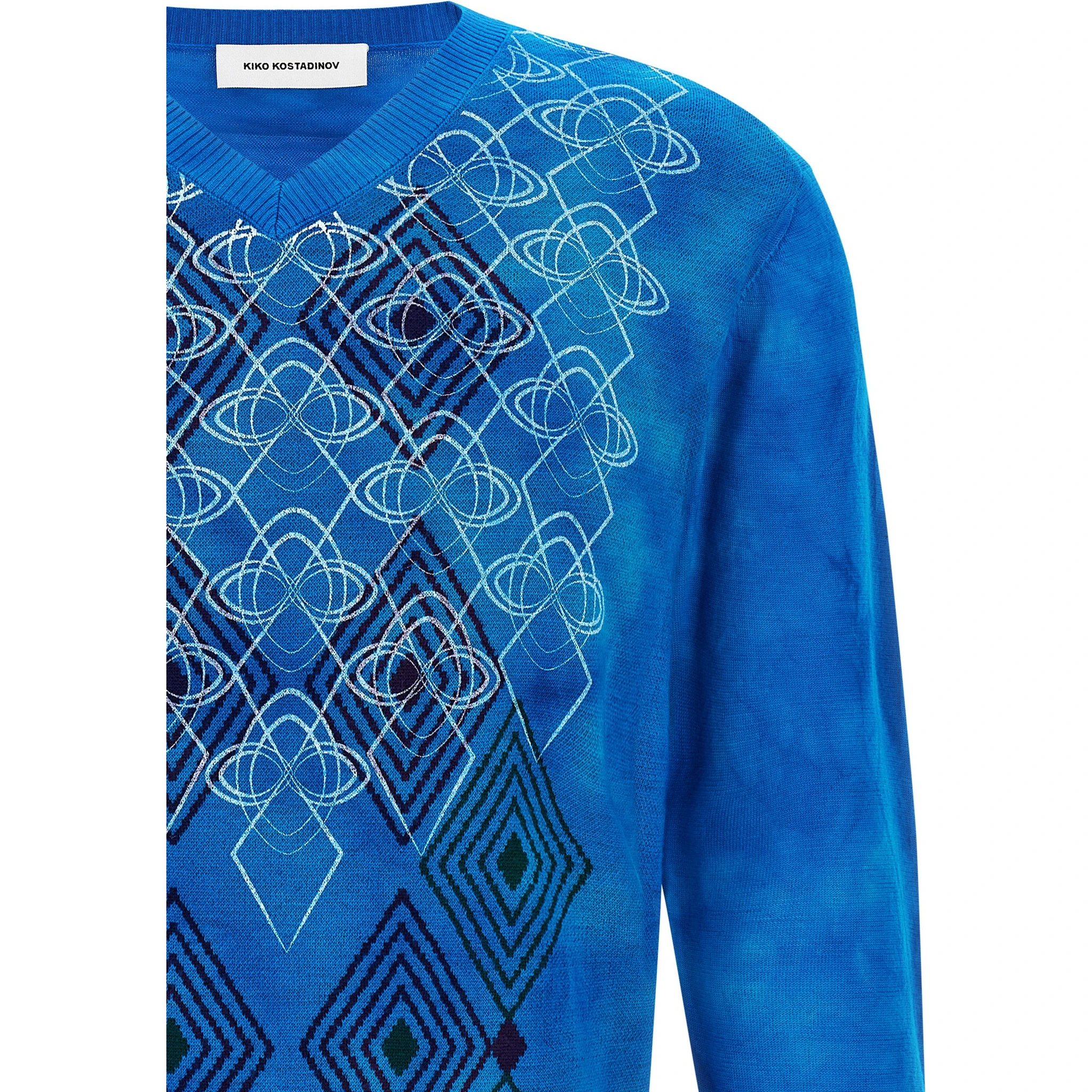Blue Wool Cardigan