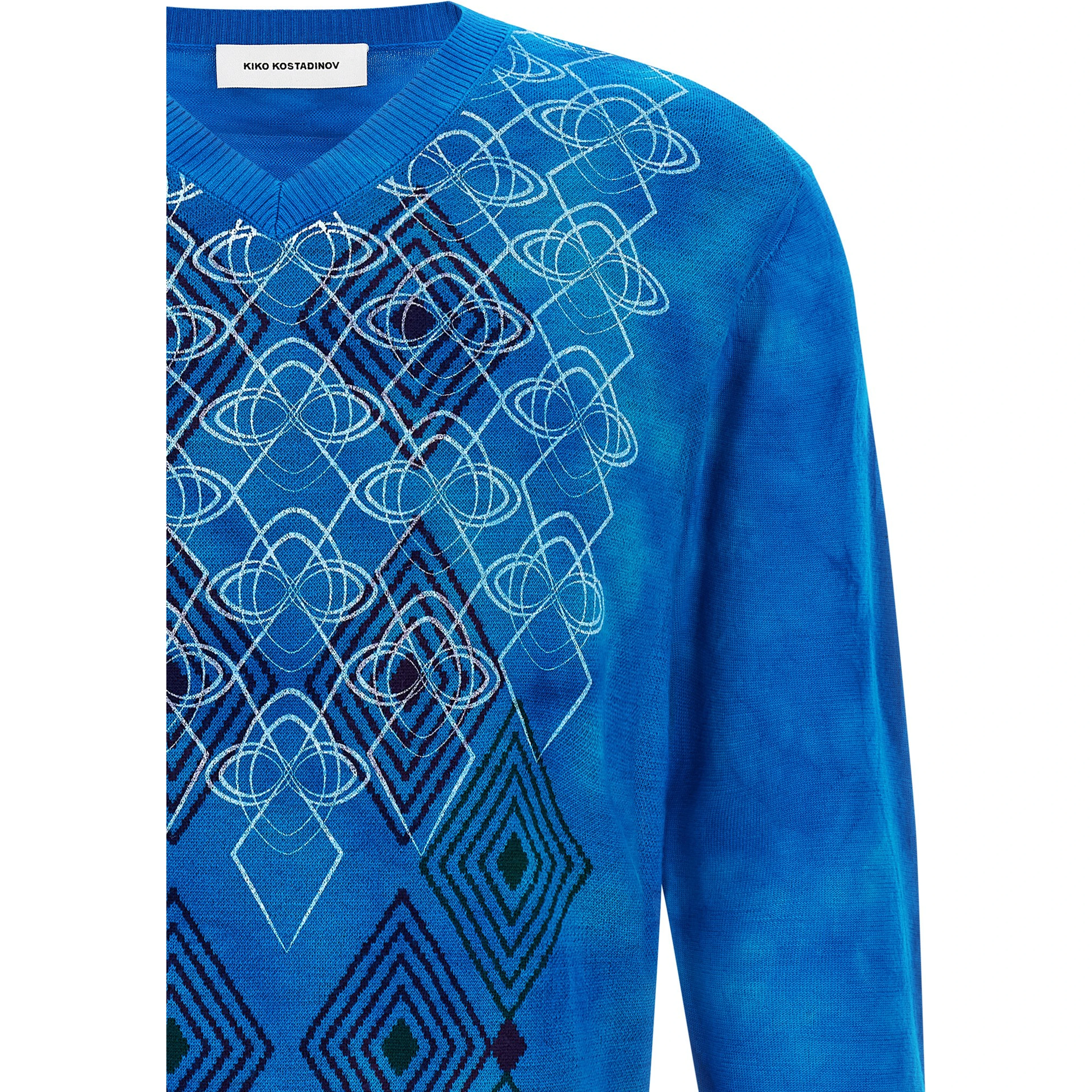Blue Wool Cardigan