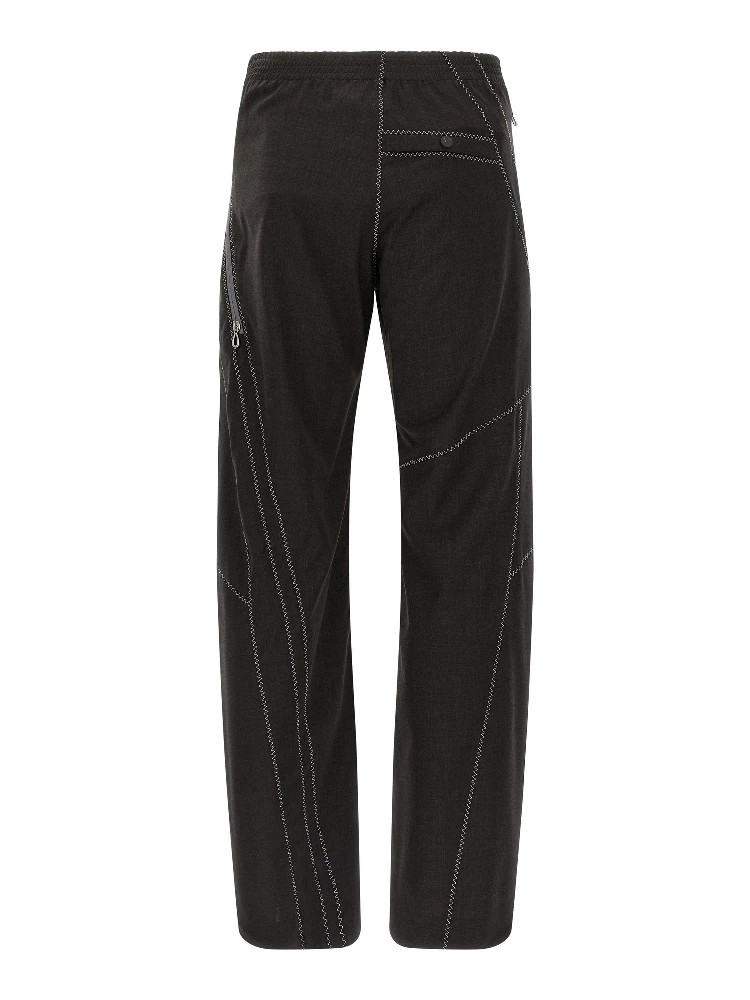 Brown Virgin Wool Casual Pants alternative