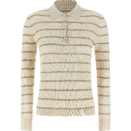 Beige Cashmere Polo Shirt