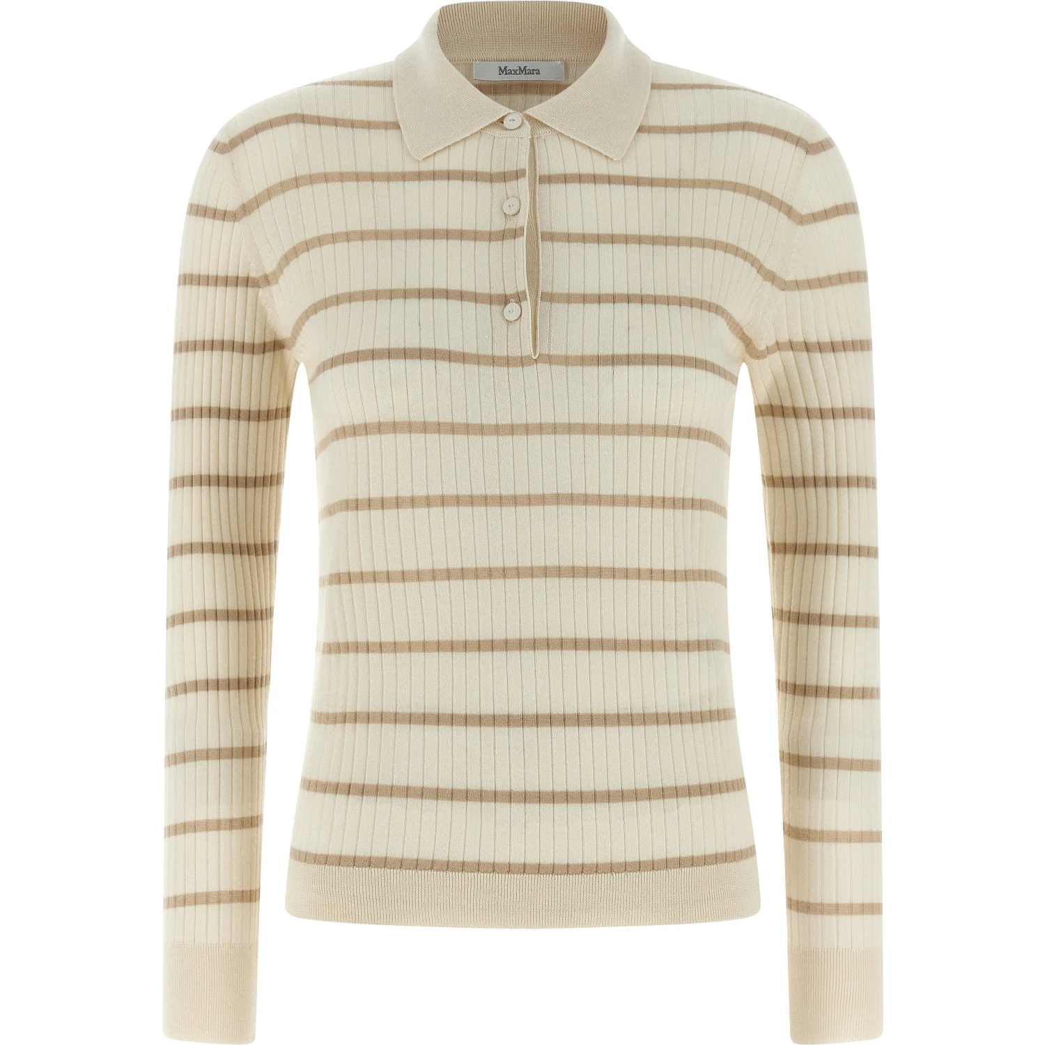 Beige Cashmere Polo Shirt