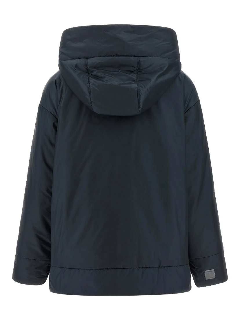 Blue Polyester Shell Jacket