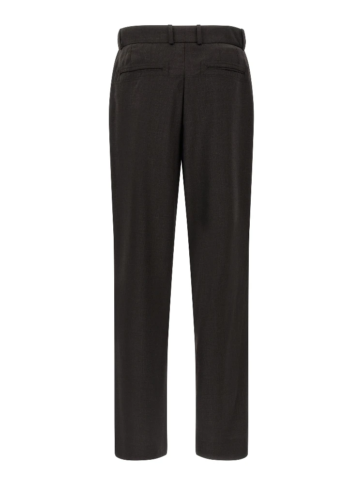 Brown Virgin Wool Casual Pants alternative