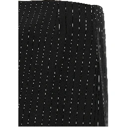 Black Virgin Wool Long Skirt