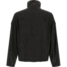 Brown Virgin Wool Full-Length Jacket