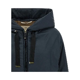 Blue Polyester Shell Jacket
