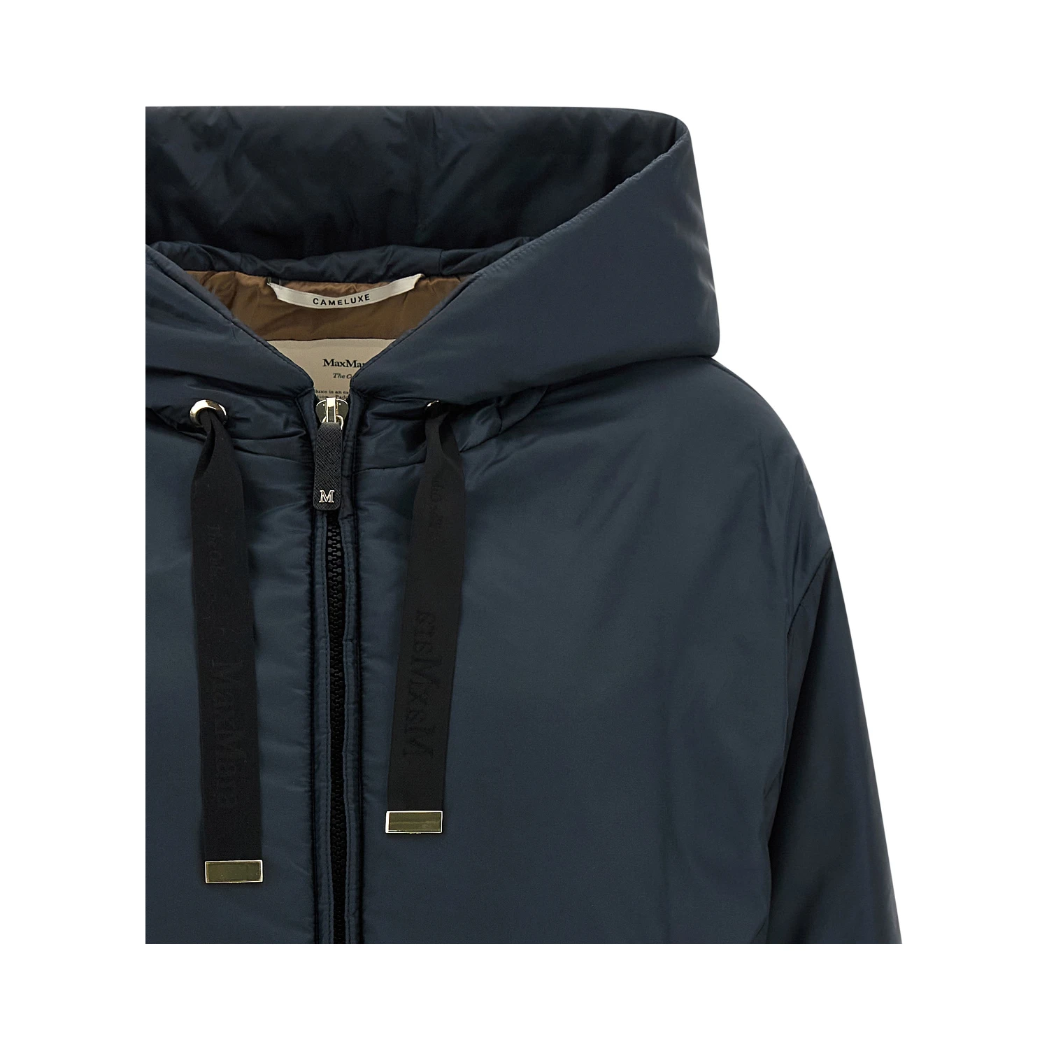 Blue Polyester Shell Jacket