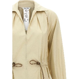 Beige Cotton Long Dress