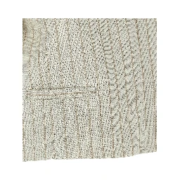 Beige Cotton Full-Length Jacket