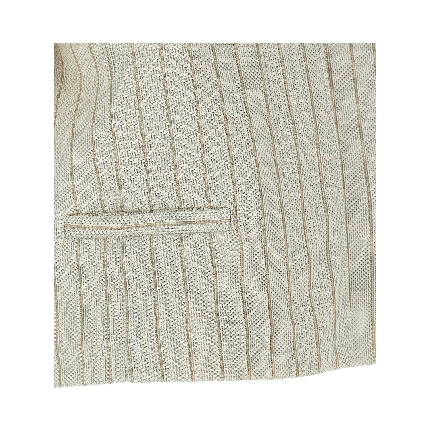 Beige Cotton Full-Length Jacket