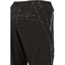 Brown Virgin Wool Casual Pants