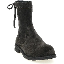 Brown Calfskin Ankle Boots