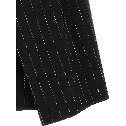 Black Virgin Wool Long Skirt