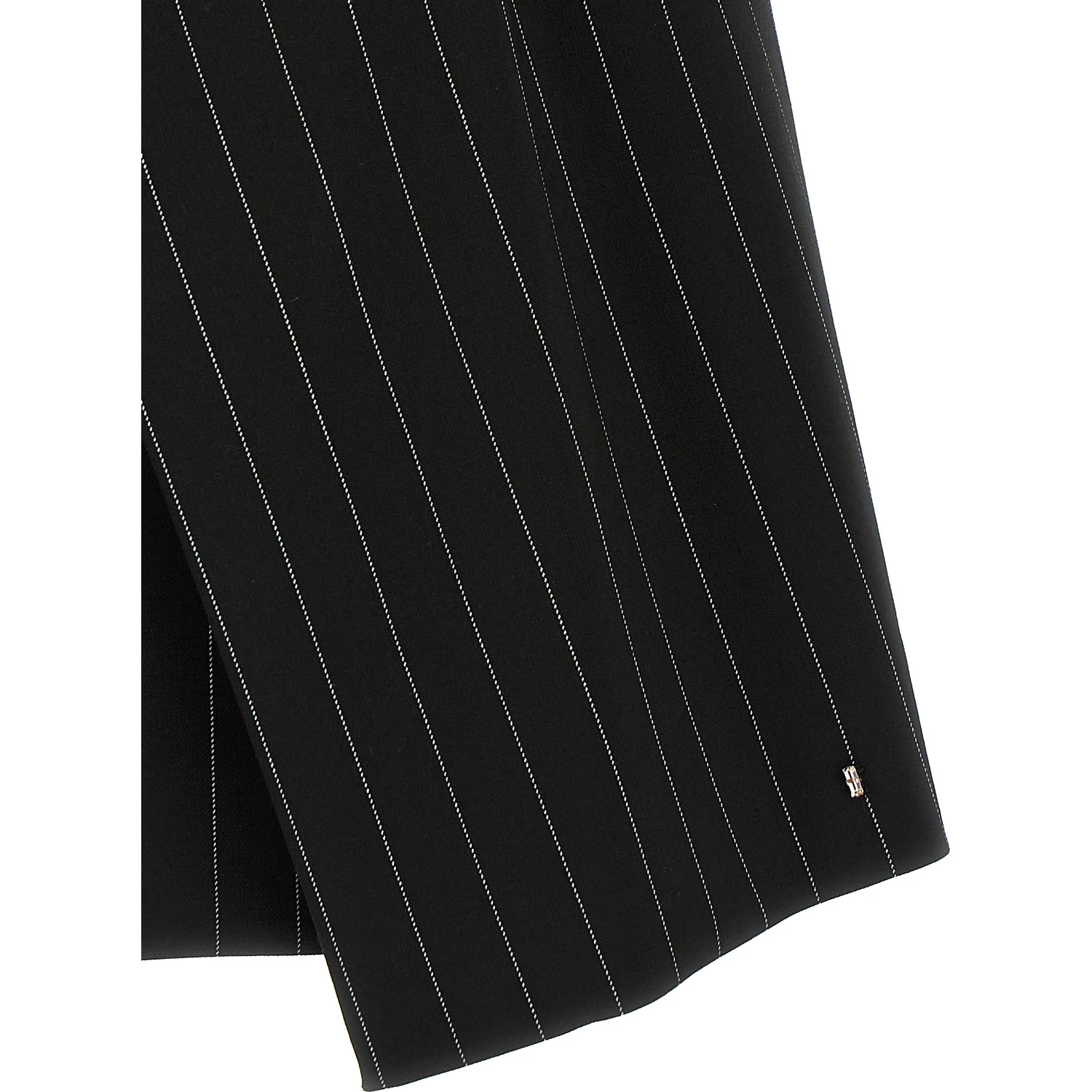Black Virgin Wool Long Skirt
