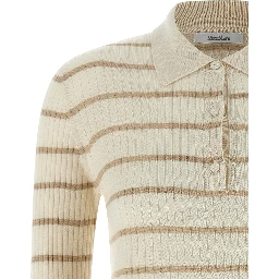 Beige Cashmere Polo Shirt