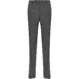 Gray Virgin Wool Dress Pants
