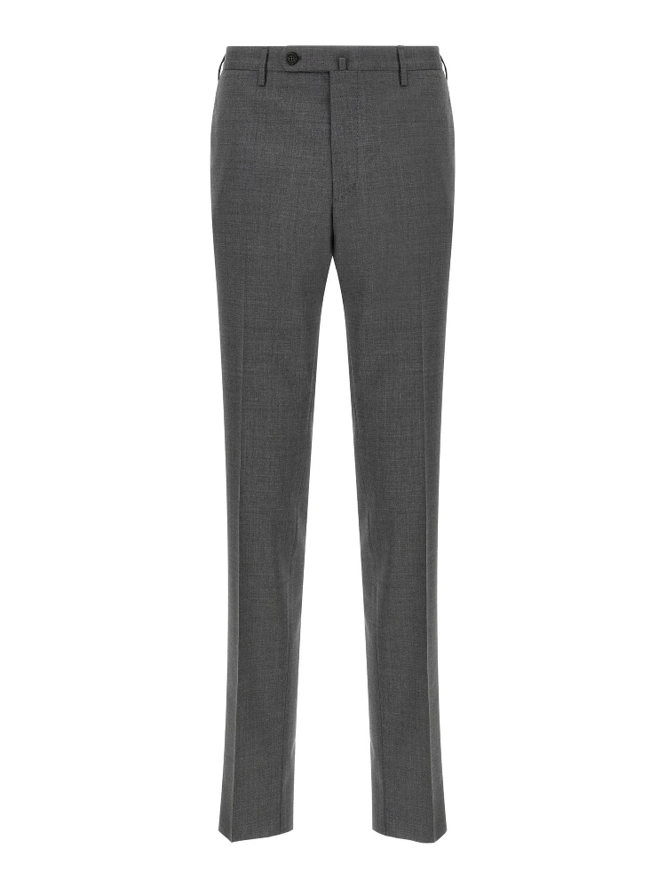 Gray Virgin Wool Dress Pants