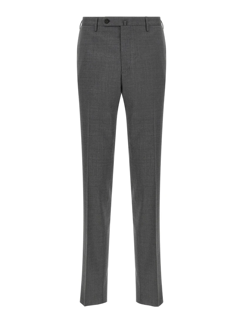 Gray Virgin Wool Dress Pants