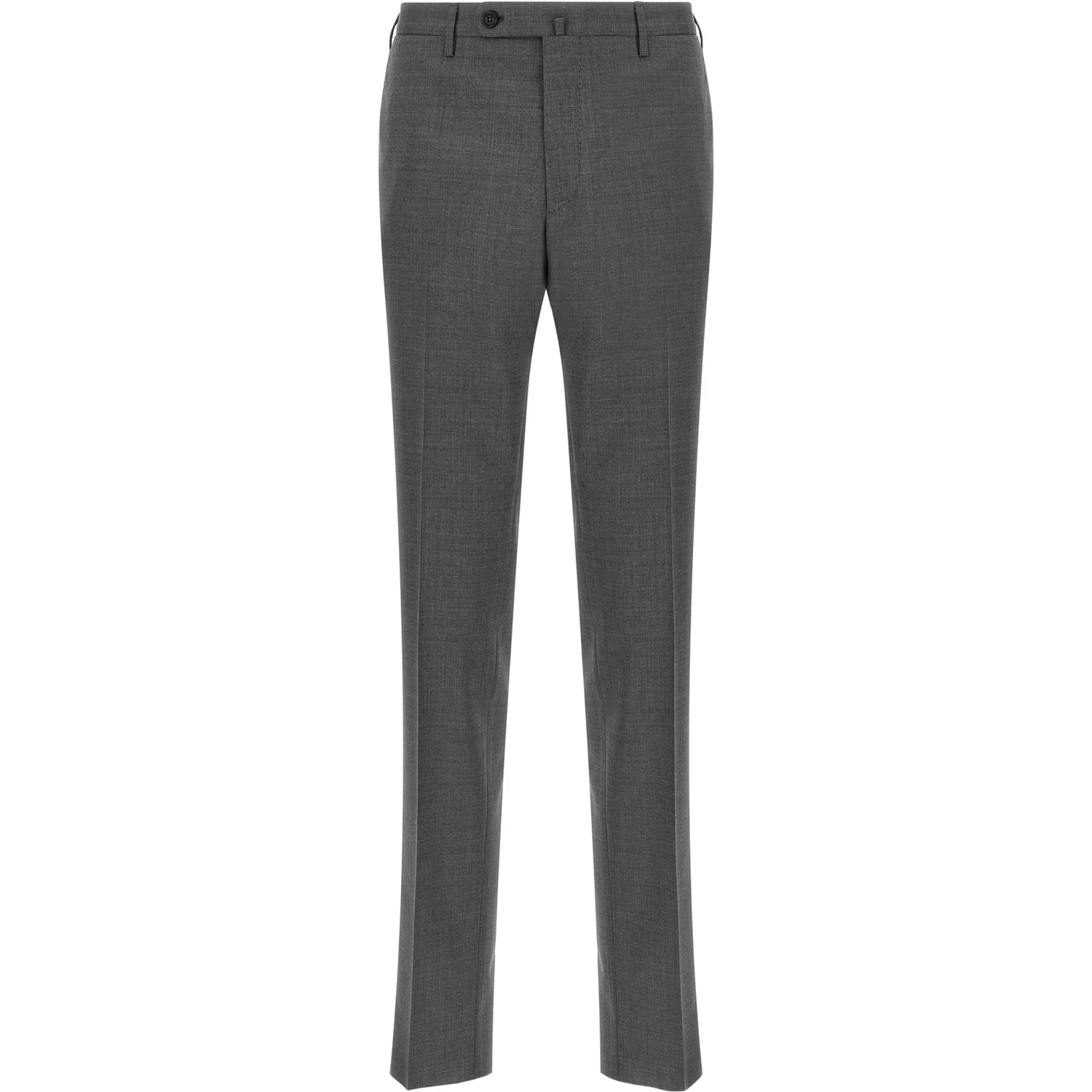 Gray Virgin Wool Dress Pants