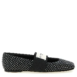 Black Calfskin Ballet Flats