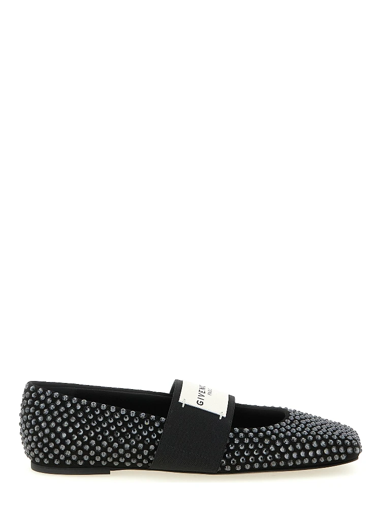 Black Calfskin Ballet Flats