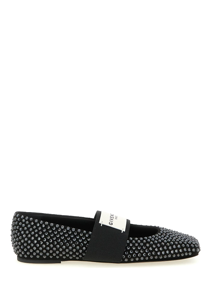 Black Calfskin Ballet Flats