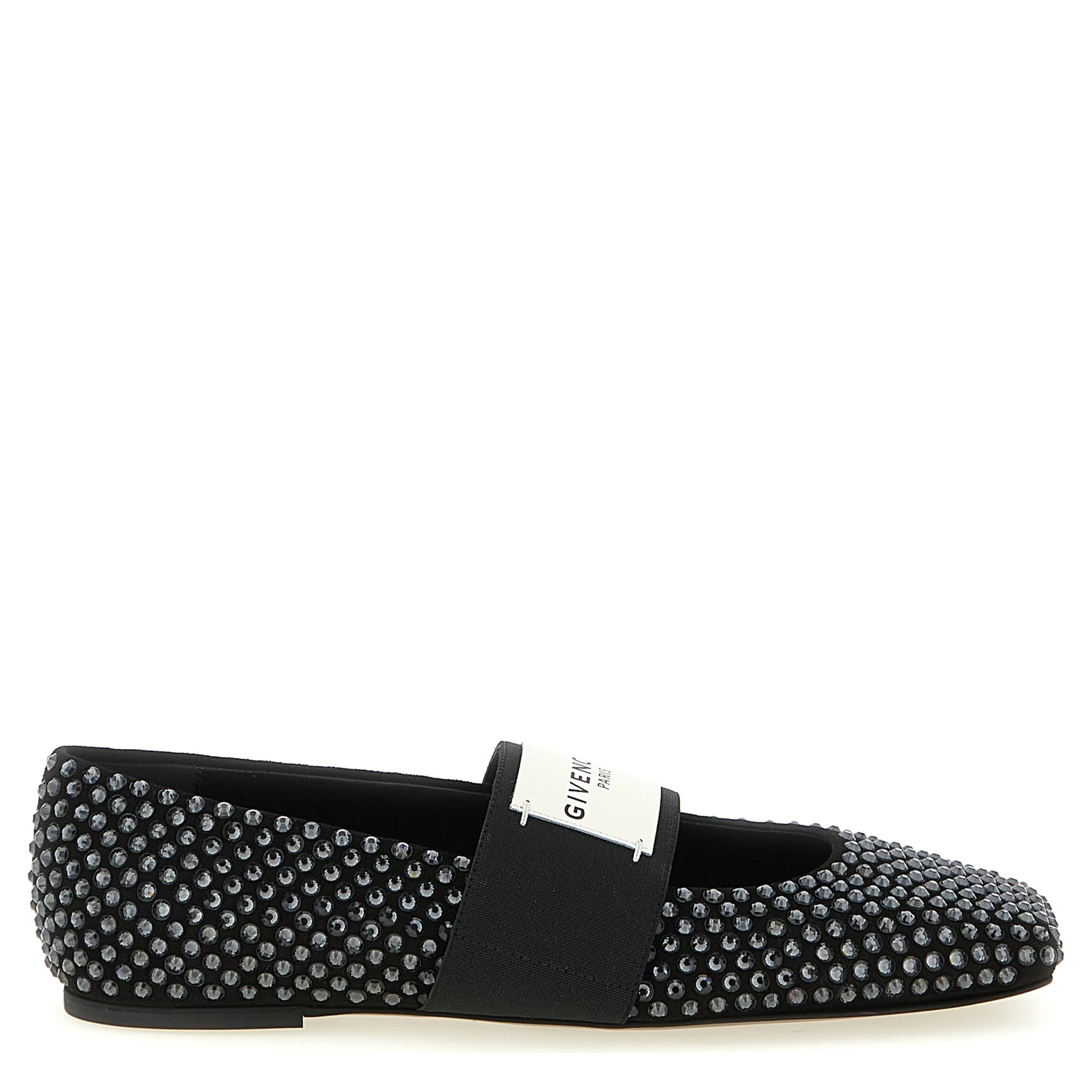 Black Calfskin Ballet Flats