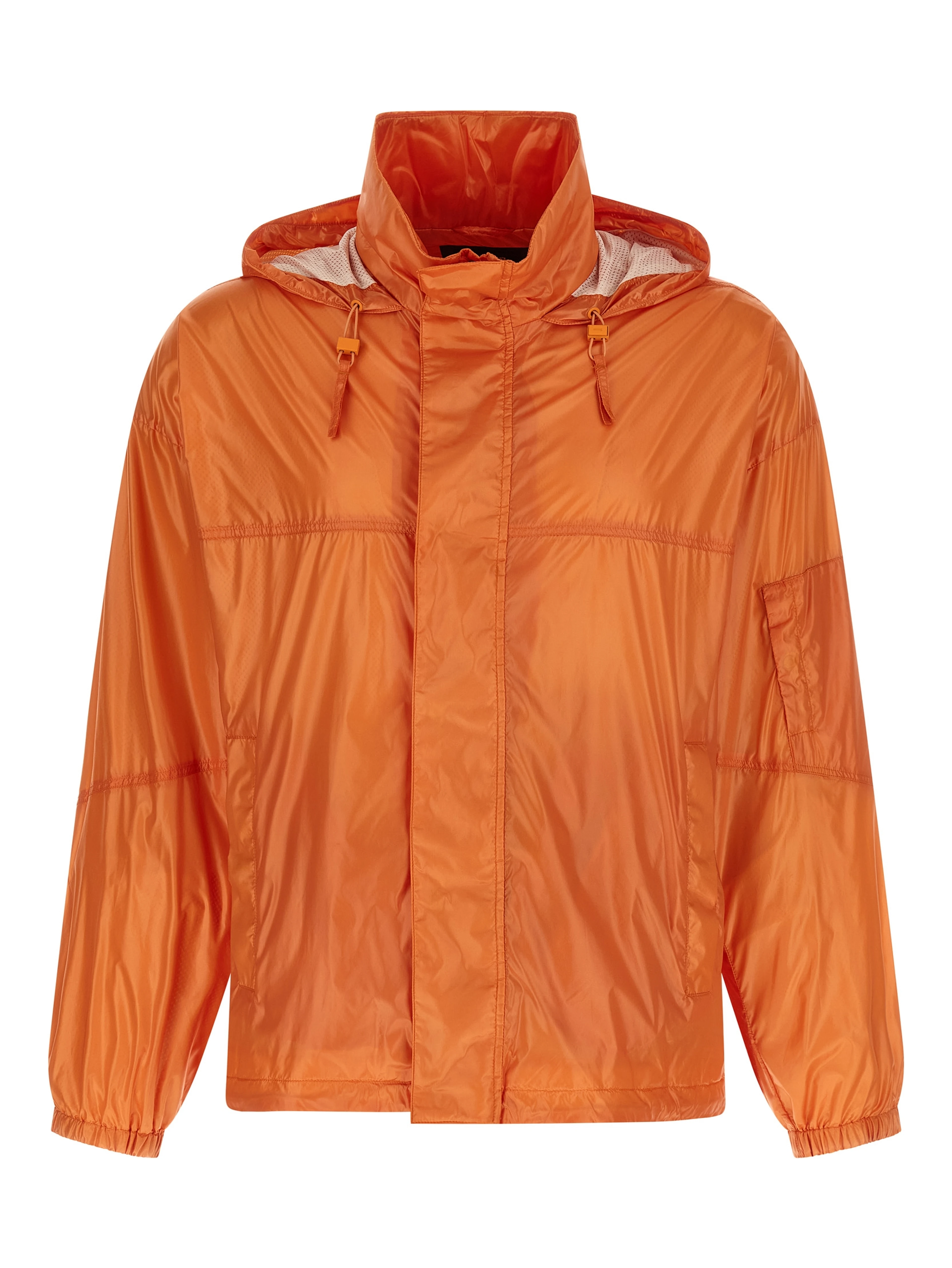 Blue Polyester Shell Jacket