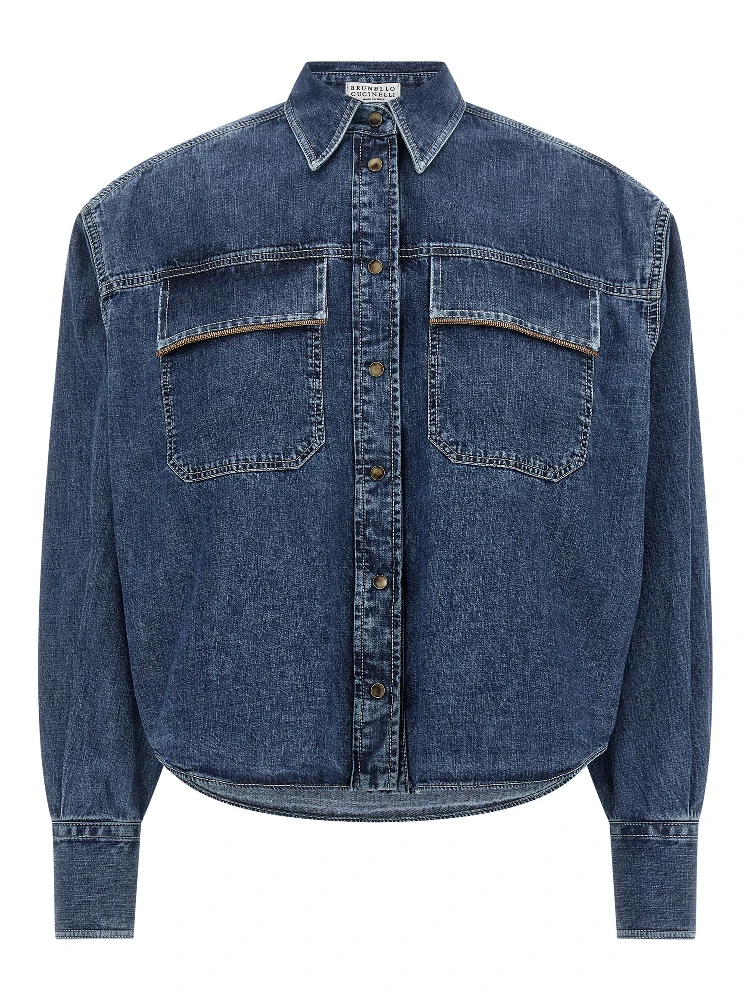Blue Cotton Blouse