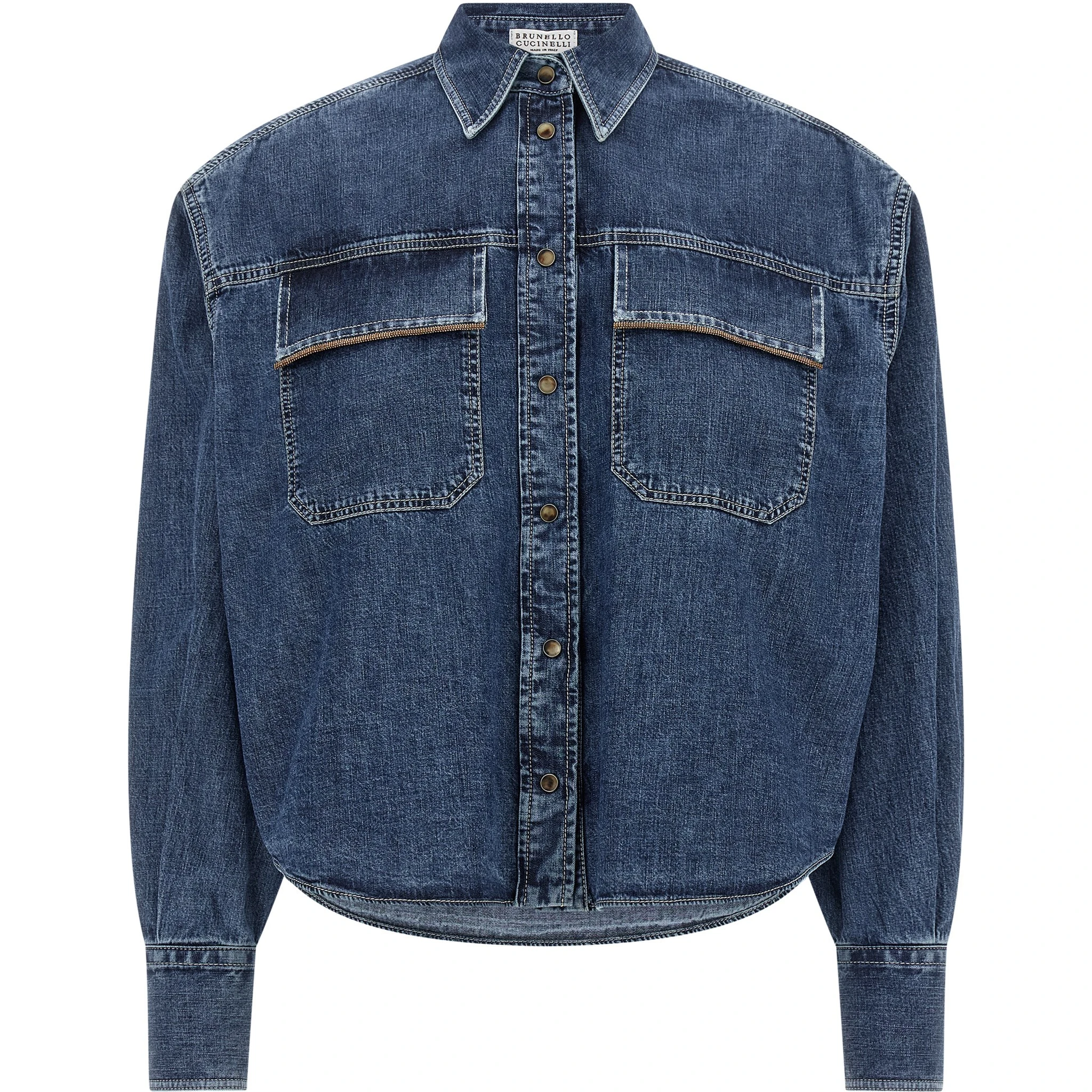 Blue Cotton Blouse