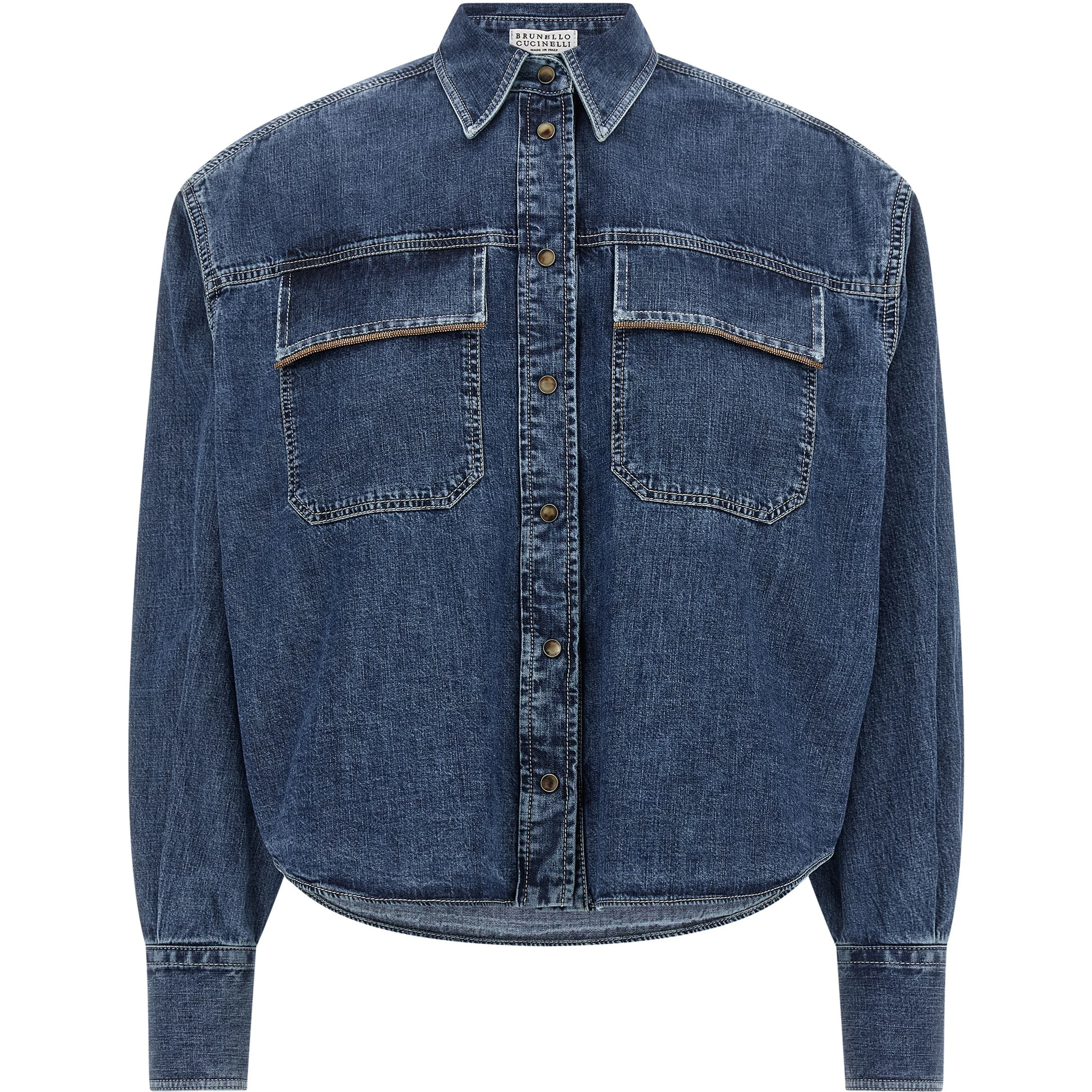 Blue Cotton Blouse