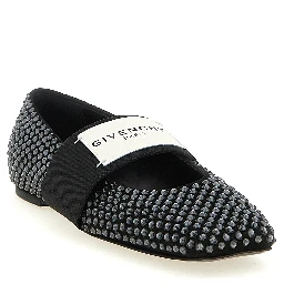 Black Calfskin Ballet Flats