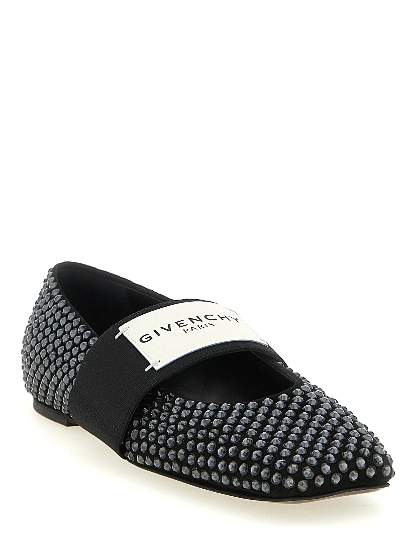 Black Calfskin Ballet Flats