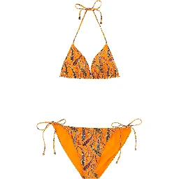 Orange Polyamide Bikini