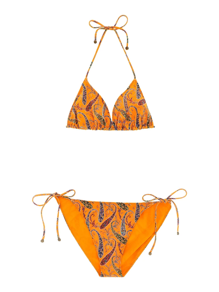 Orange Polyamide Bikini