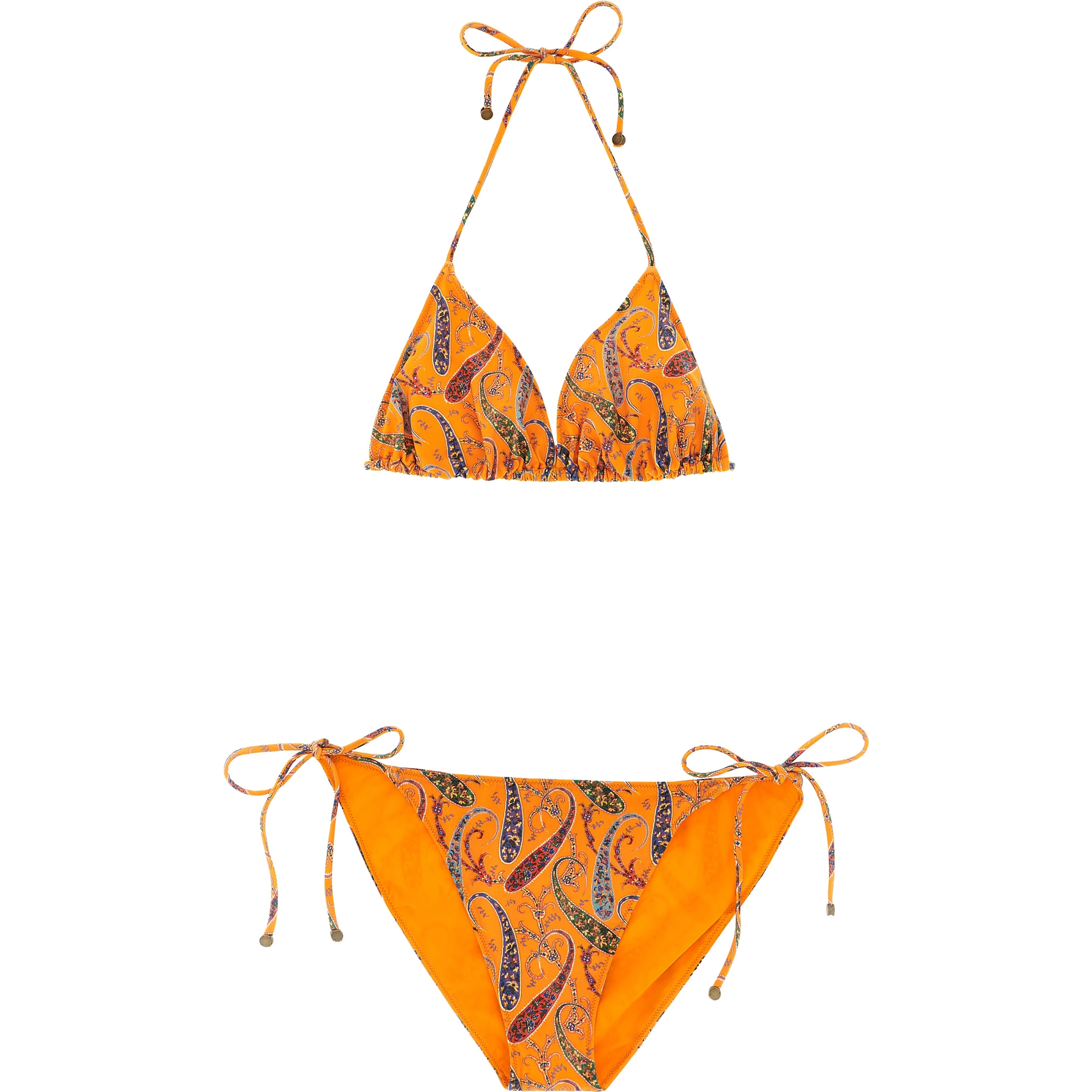 Orange Polyamide Bikini