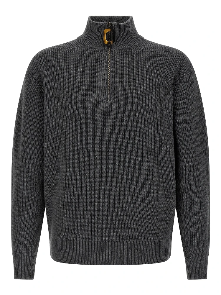 Gray Wool Cardigan