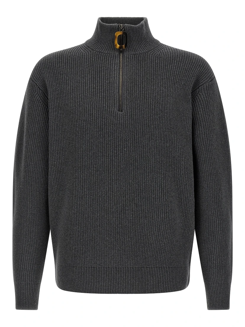 Gray Wool Cardigan