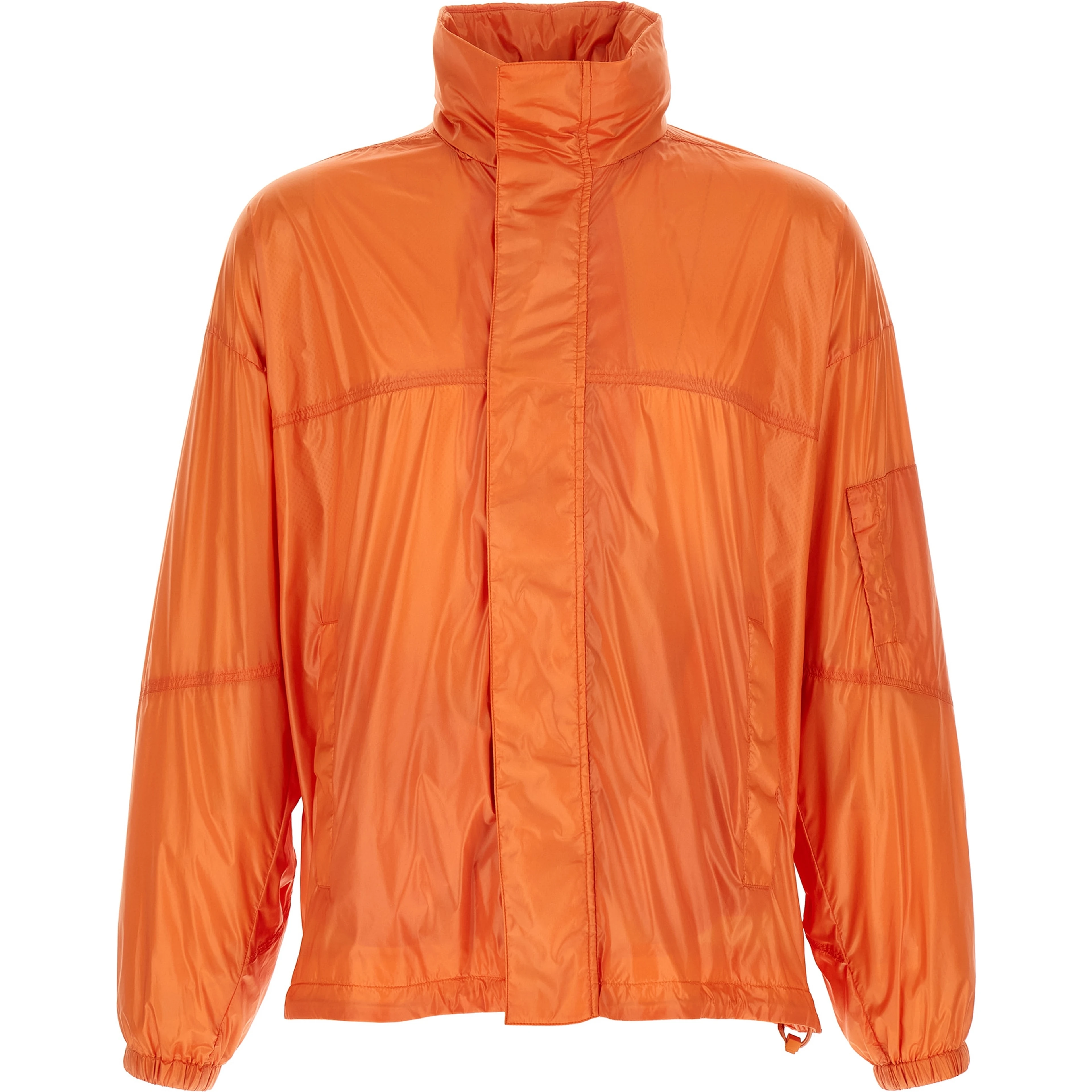 Orange Polyamide Shell Jacket