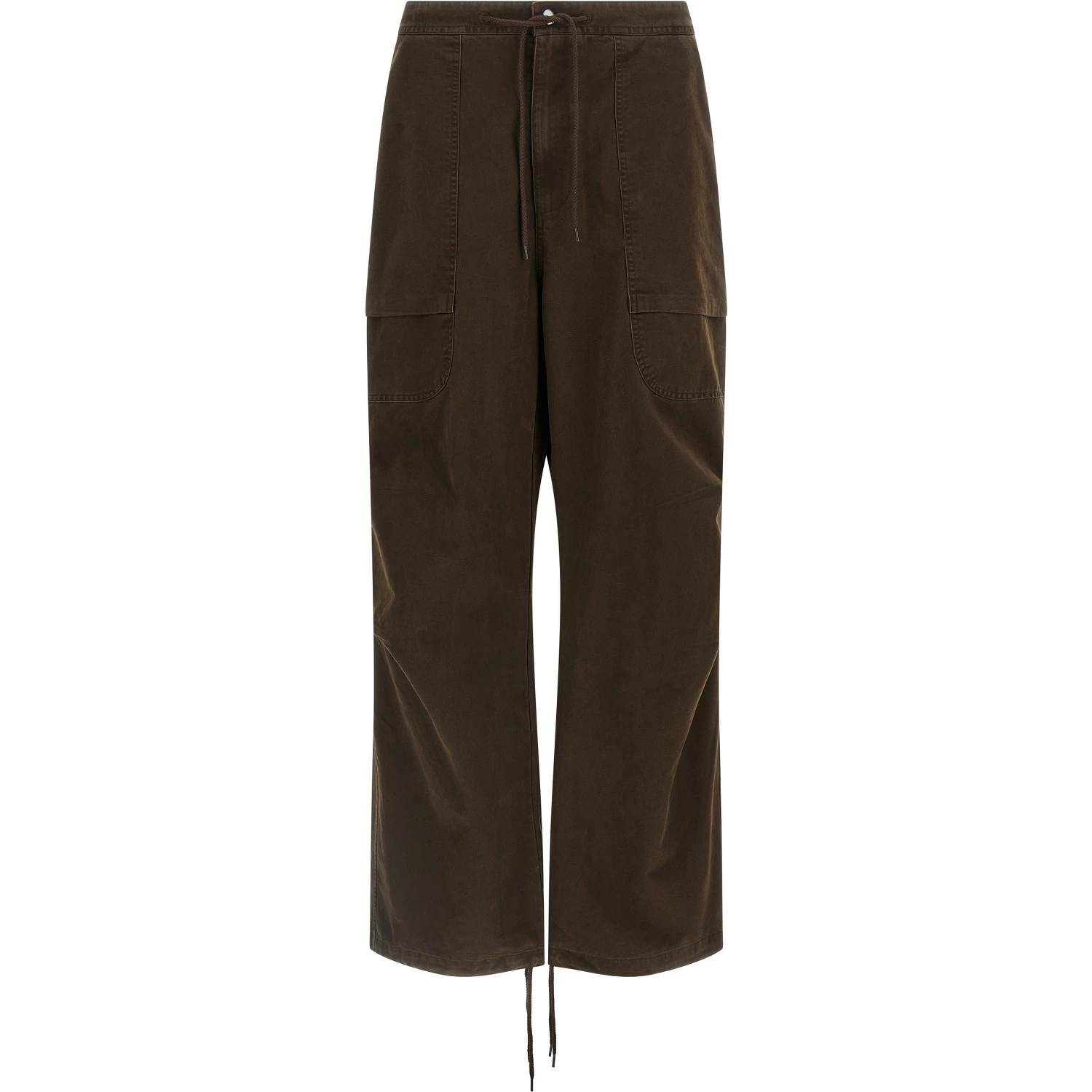 Brown Cotton Cargo Pants