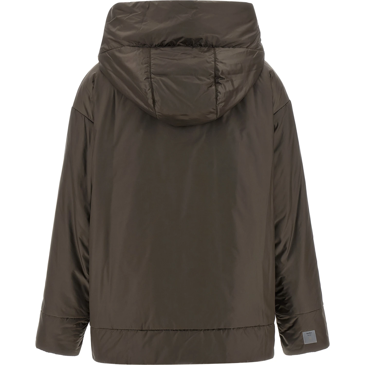 Brown Polyester Shell Jacket