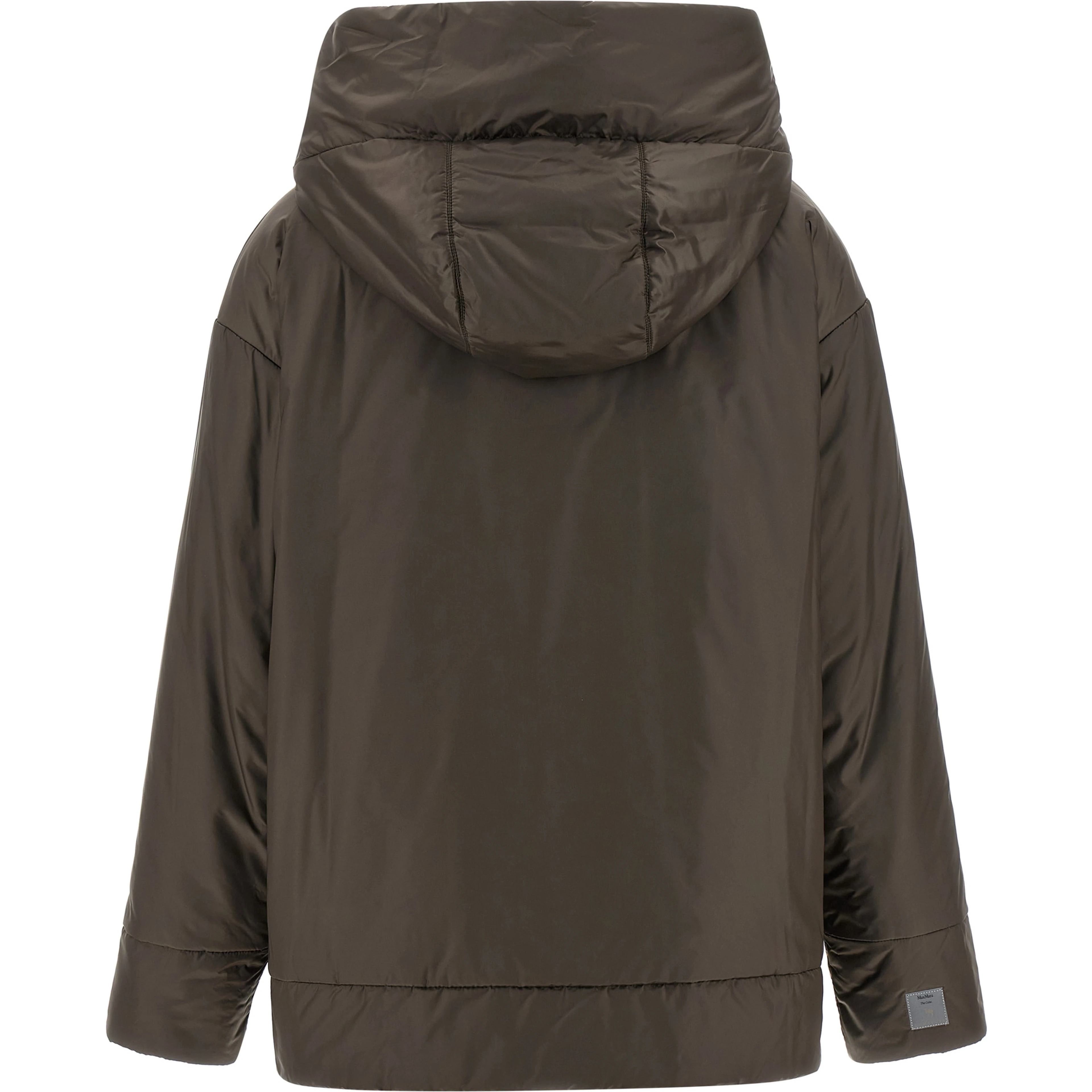 Brown Polyester Shell Jacket