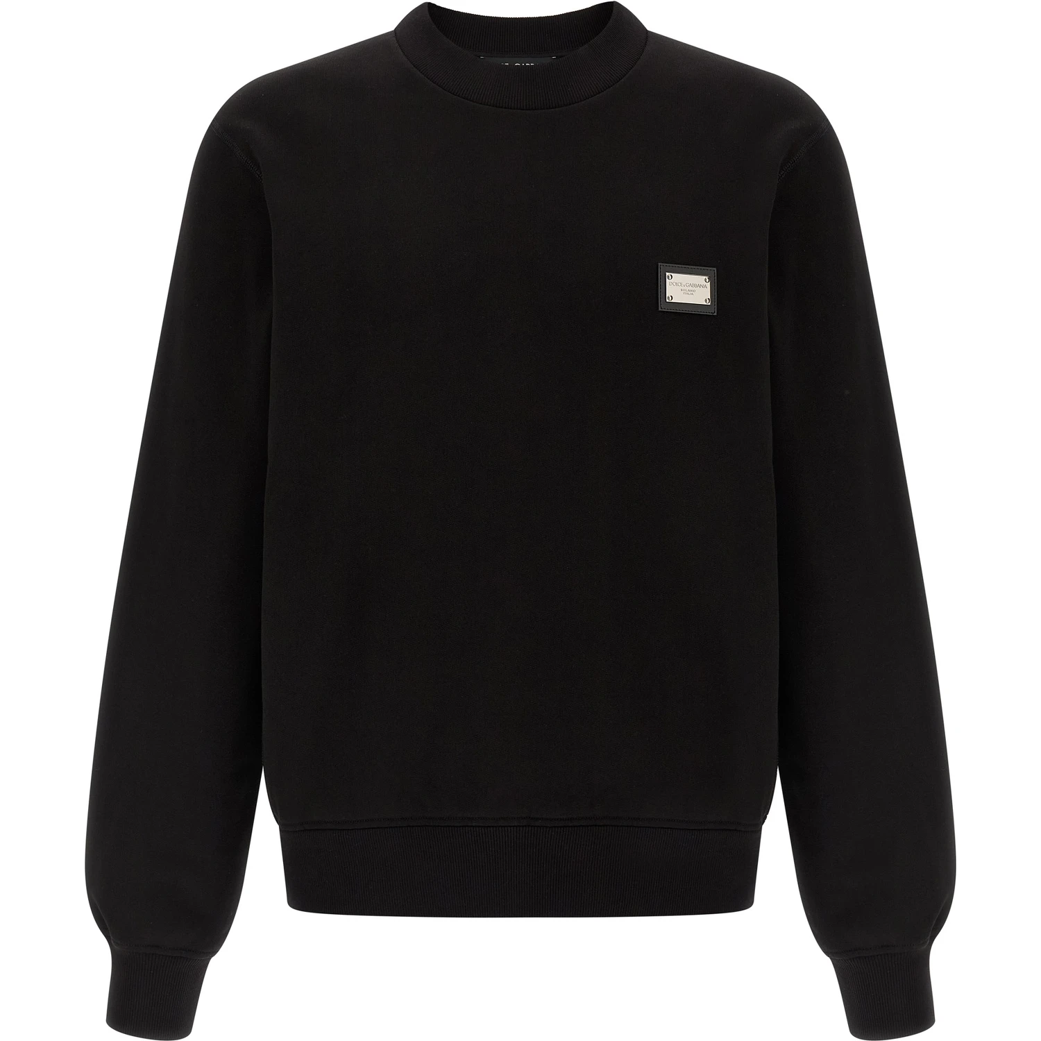 Black Cotton Sweatshirt