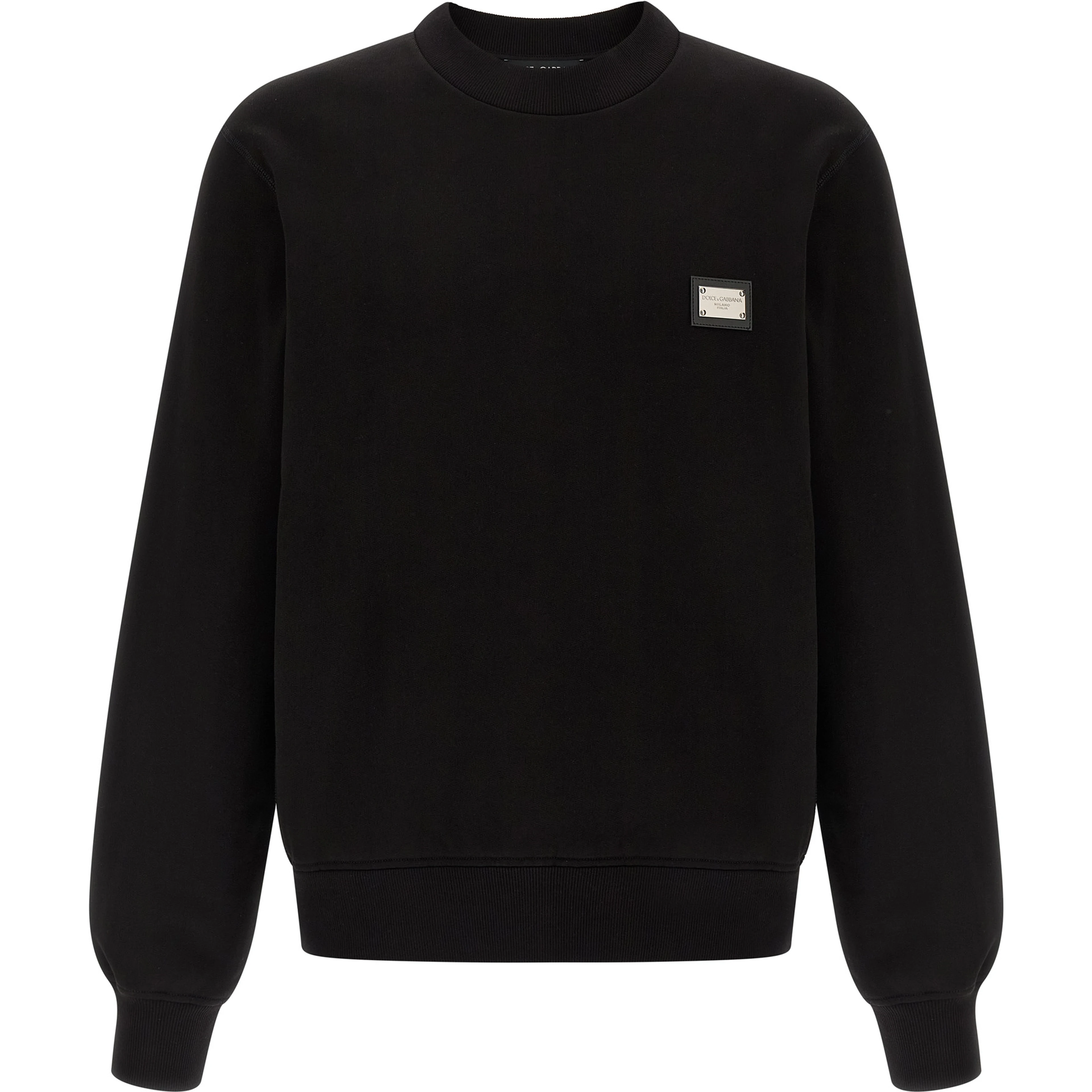 Black Cotton Sweatshirt